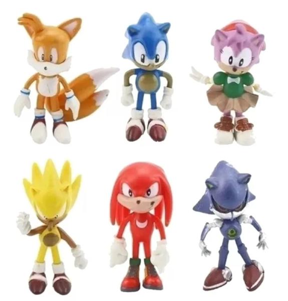 Kit Lote De Miniaturas Bonecos Action Figure Sonic 7cm A2 - GM Games Imagem de Kit Lote De Miniaturas Bonecos Action Figure Sonic 7cm A2