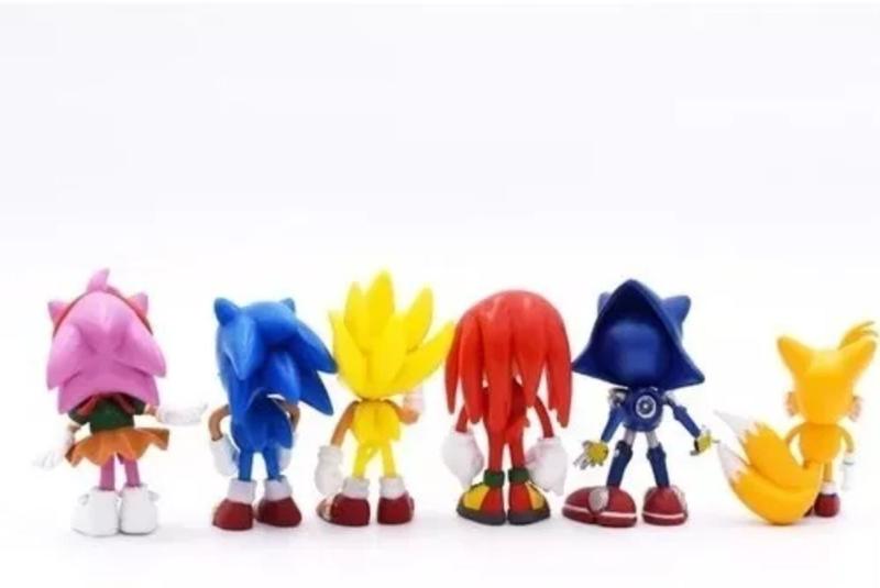 Kit Lote De Miniaturas Bonecos Action Figure Sonic 7cm A2 - GM Games Imagem de Kit Lote De Miniaturas Bonecos Action Figure Sonic 7cm A2