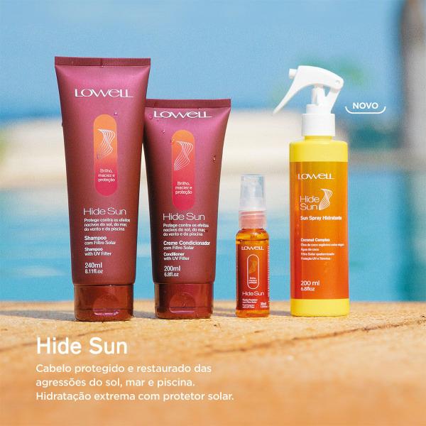 Imagem de Kit Lowell Hide Sun Shampoo Spray Hidratante (2 produtos)