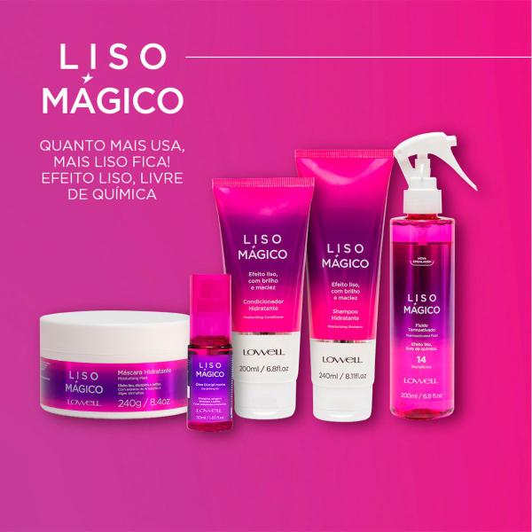 Imagem de Kit Lowell Liso Mágico Home Care (3 produtos)