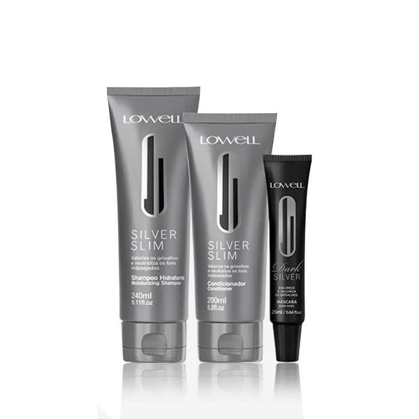 Imagem de Kit Lowell Silver Slim Dark Shampoo + Condicionador +