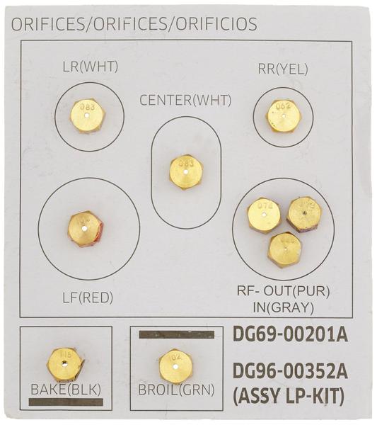 Imagem de Kit LP Samsung DG96-00352A para fogão a gás