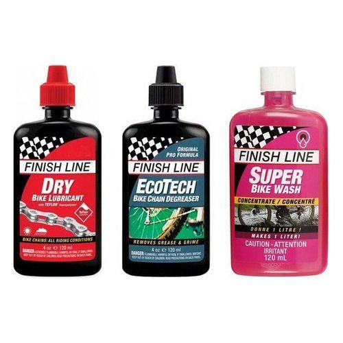 Imagem de Kit Lubrificante Finish Line P/ Bike Premium Care Seco 3unid