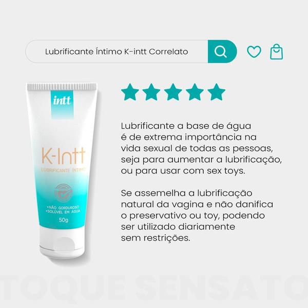 Imagem de Kit Lubrificante Íntimo K-Intt Correlato 50g + Masturbador Egg Hedy x Speed Svakom