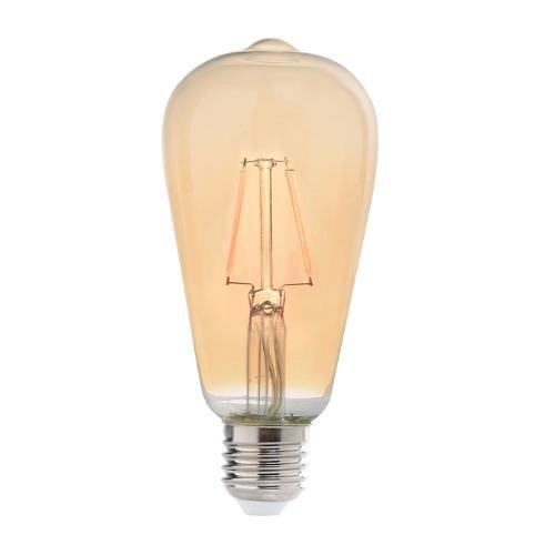 Imagem de Kit Luminária Lustre Pendente Madeira Vazado Aletado E27 15x17cm com Lâmpada Retrô