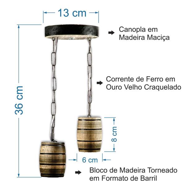 Kit Luminária Rústica Madeira Colonial Pergolado Sítio Retrô - Delenha Decor Imagem de Kit Luminária Rústica Madeira Colonial Pergolado Sítio Retrô