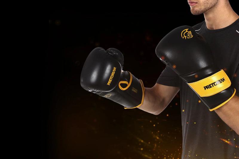 Imagem de Kit Luva De Boxe E Muay Thai + Bandagem Pretorian Elite