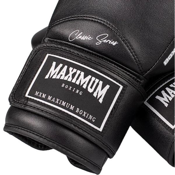 Imagem de Kit Luva De Boxe E Muay Thai New Classic Black + Bandagem 3M - Maximum