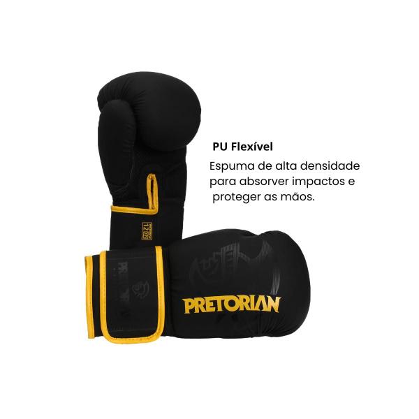 Imagem de Kit Luva De Boxe Muay Thai Fx2 Bandagem + Bucal - Pretorian