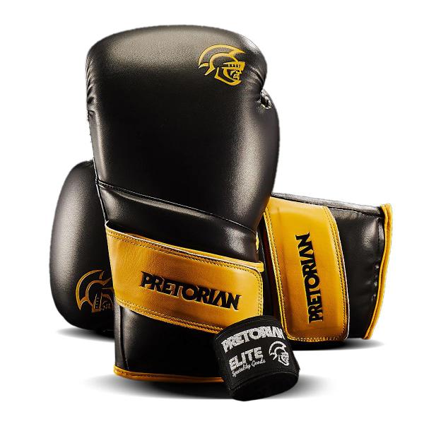 Kit Luva De Boxe/Muay Thai Pretorian Elite Com Bandagens 3.5M Imagem de Kit Luva De Boxe/Muay Thai Pretorian Elite Com Bandagens 3.5M