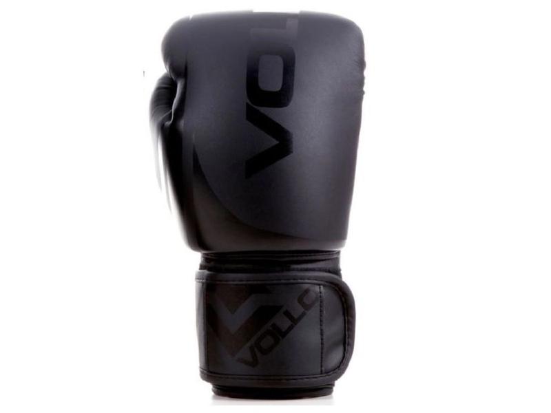 Imagem de Kit Luva de Boxe/Muay Thai Vollo Preta 14 Oz Training + Protetor Bucal Duplo