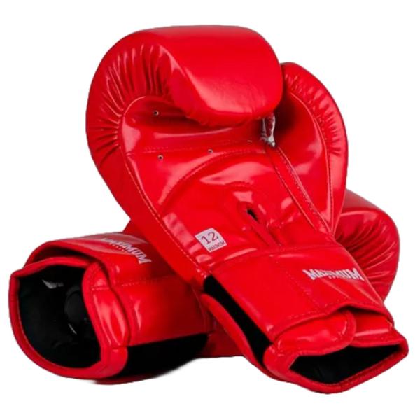 Imagem de Kit Luva Mxm Red Muay Thai Boxe Maximum + Bandagem Black 3m