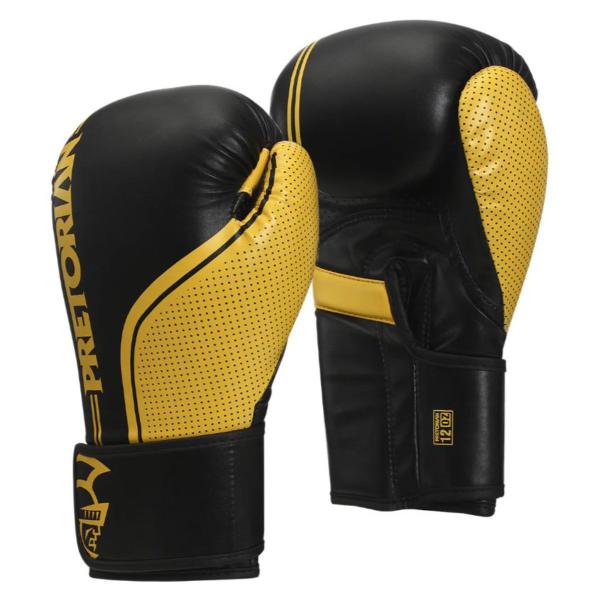 Kit Luvas Bucal Bandagem First Fx-1 Pretorian Preto Amarelo - Naja Imagem de Kit Luvas Bucal Bandagem First Fx-1 Pretorian Preto Amarelo
