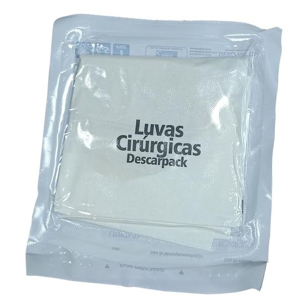 Imagem de Kit luvas estéreis cirúrgicas descarpack 200un tamanho 7,5