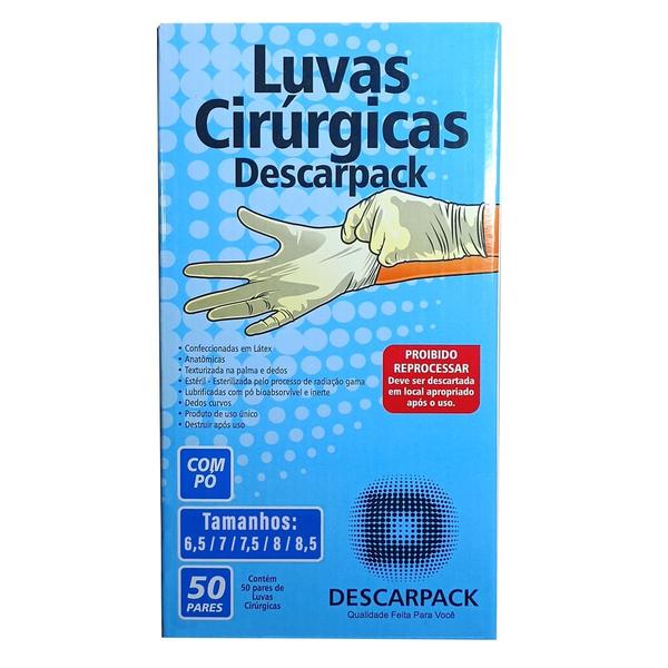 Imagem de Kit luvas estéreis cirúrgicas descarpack 400un tamanho 8,0