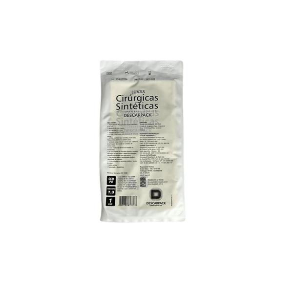 Kit Luvas Sintética Cirúrgicas Policloropreno 200Un Tam. 7,0 - Descarpack Imagem de Kit Luvas Sintética Cirúrgicas Policloropreno 200Un Tam. 7,0