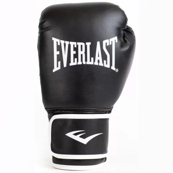 Imagem de Kit Luvas Treino Boxe Muay Thai Everlast Core Bandagem Bucal Protetores training equipamento