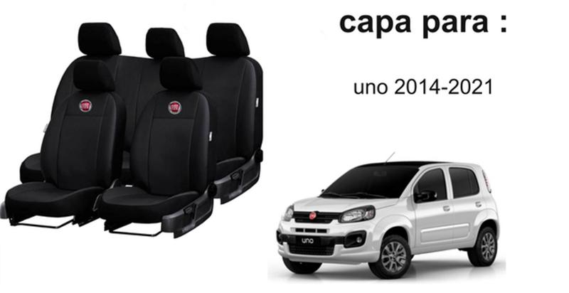 Imagem de Kit Luxo Uno 2014-2021: Capa em Couro, Volante e Acessórios para Piso