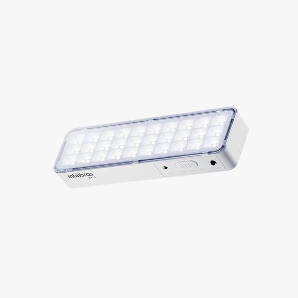 Imagem de Kit Luz de Emergência Luminária Lea 31 Led 1w Bivolt Lítio Intelbras Super Slim Emergencial Autônoma