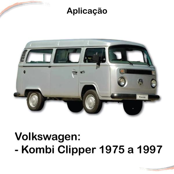 Imagem de Kit Maçaneta Preta + Fechadura Pta Lat Kombi Clipper 75 A 96 - UN / 2