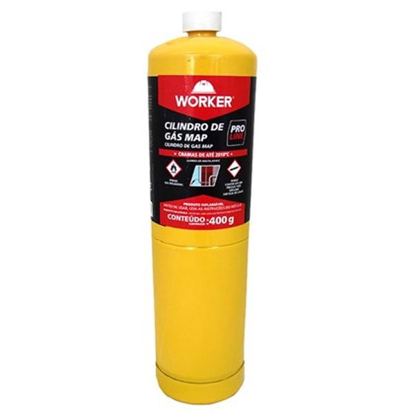 Imagem de Kit Maçarico Portátil Automático + Cilindro De Gás Map Proline 400g Worker - 887773 / 991600