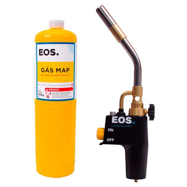 Imagem de Kit Maçarico Portátil Com Cilindro de Gás Mapp 400G EOS