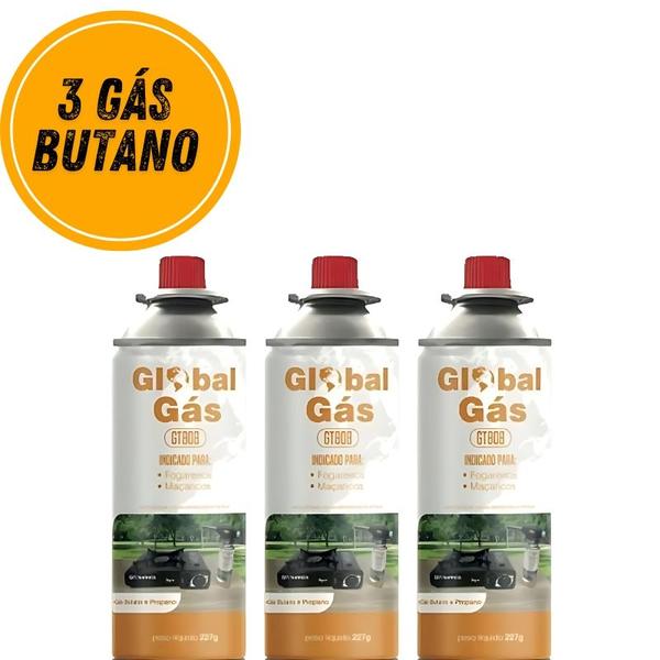 KIT MAÇARICO PORTATIL GRAFITE AUTOMATICO GLOBALMIX GT6019 + 3 REFIL 227g Imagem de KIT MAÇARICO PORTATIL GRAFITE AUTOMATICO GLOBALMIX GT6019 + 3 REFIL 227g