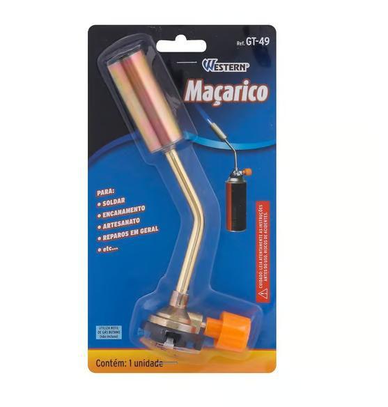 Imagem de Kit Maçarico Portátil GT-49 Manual Regulagem de Chama + 4 Latas Refil 227g