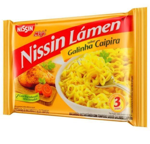 Imagem de Kit Macarrão Inst. Nissin Lámen 85G Galinha Caipira C/12Unid