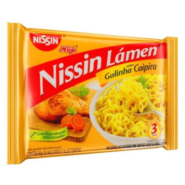 Imagem de Kit Macarrão Inst. Nissin Lámen 85G Galinha Caipira C/25Unid