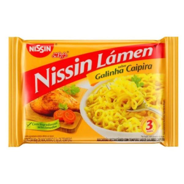 Imagem de Kit Macarrão Inst. Nissin Lámen 85G Galinha Caipira C/50Unid