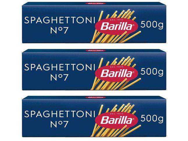 Kit Macarrão Spaghettoni Grano Duro Barilla Seco - n.7 500g 3 Unidades Imagem de Kit Macarrão Spaghettoni Grano Duro Barilla Seco