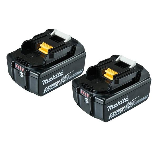 Imagem de Kit Makita Carregador Duplo + 2 Baterias 18V + Bolsa 127V