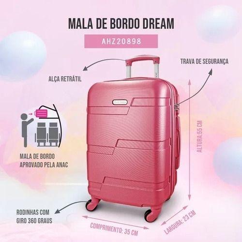 Imagem de Kit Mala Aprovada Bordo E Frasqueira Dream  Jacki Design