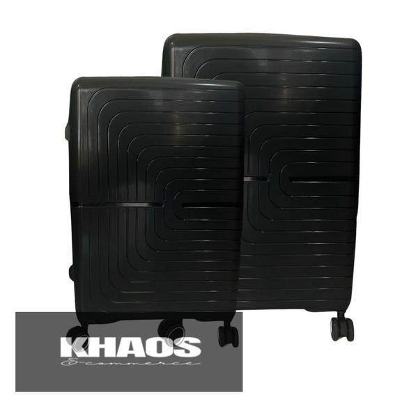 Kit Mala Bordo 10kg + Mala Grande 35kg Polipropileno Viena - Ultraleve Imagem de Kit Mala Bordo 10kg + Mala Grande 35kg Polipropileno Viena