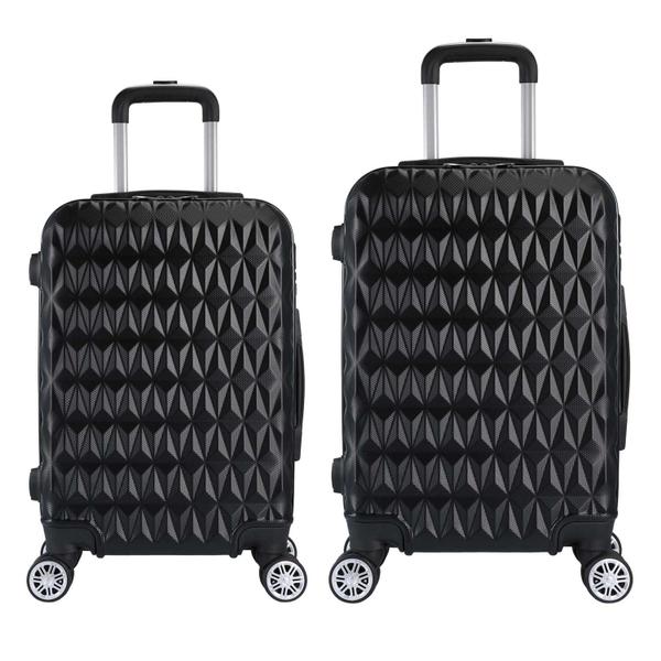 Kit Mala de Viagem 2 Peças Bordo e Grande - C/ 4 Rodinhas 360º Amarela - EAGLE Kit Mala de Viagem 2 Peças Bordo e Grande - C/ 4 Rodinhas 360º Amarela - EAGLE