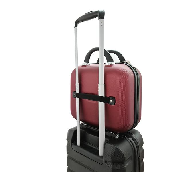 Kit Mala de Viagem Bordo 10kg Expansiva Rígida Cadeado TSA Rodas Duplas 360 com Frasqueira Gladiador A3MB Imagem de Kit Mala de Viagem Bordo 10kg Expansiva Rígida Cadeado TSA Rodas Duplas 360 com Frasqueira Gladiador A3MB