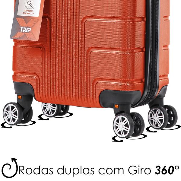 Imagem de Kit Mala De Viagem Bordo Pequena 8kg Frasqueira P Tripx