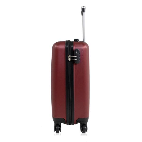 Imagem de Kit Mala de Viagem de Bordo Londres Vinho + Mochila Executiva Fuji Swiss Move