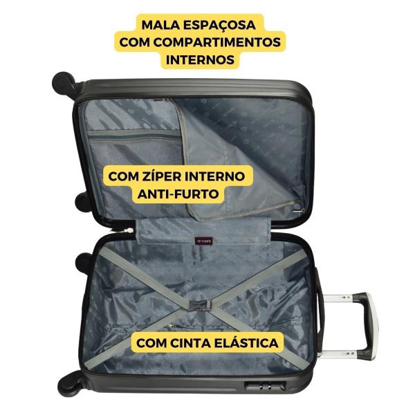 Imagem de Kit  Malas De Viagem 360º 3 Peças Rígida Resistente