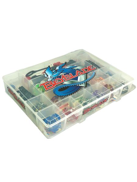 Imagem de Kit Maleta 12 Bey Blade Batalha Beyblade Burst Metal LED