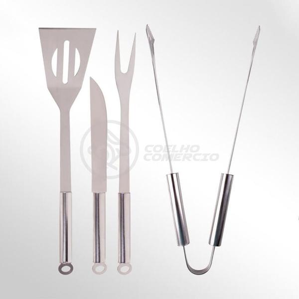 Kit Maleta Churrasco Steak Gourmet Jogo 4 Peças Em Aço Inox - Smart Bracelet Imagem de Kit Maleta Churrasco Steak Gourmet Jogo 4 Peças Em Aço Inox