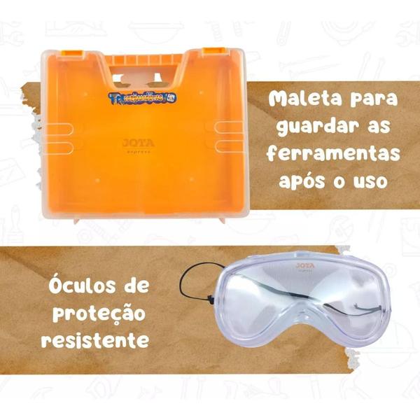 Kit Maleta de Ferramentas de Brinquedo Infantil 17 peças 3888 - Pica Pau Imagem de Kit Maleta de Ferramentas de Brinquedo Infantil 17 peças 3888 - Pica Pau