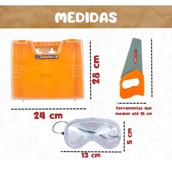 Kit Maleta de Ferramentas de Brinquedo Infantil 17 peças 3888 - Pica Pau Imagem de Kit Maleta de Ferramentas de Brinquedo Infantil 17 peças 3888 - Pica Pau