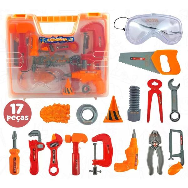 Kit Maleta de Ferramentas de Brinquedo Infantil 17 peças 3888 - Pica Pau Imagem de Kit Maleta de Ferramentas de Brinquedo Infantil 17 peças 3888 - Pica Pau