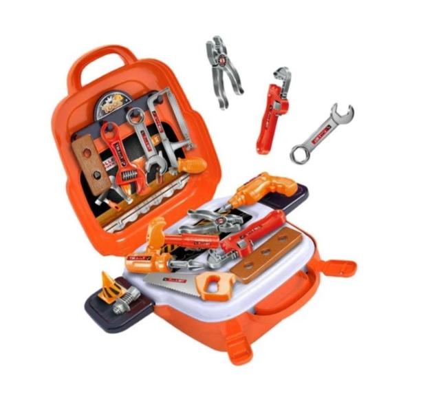 Imagem de Kit Maleta de Ferramentas Infantil 22 Peças 3 em 1 Envio Imediato - Tools Set