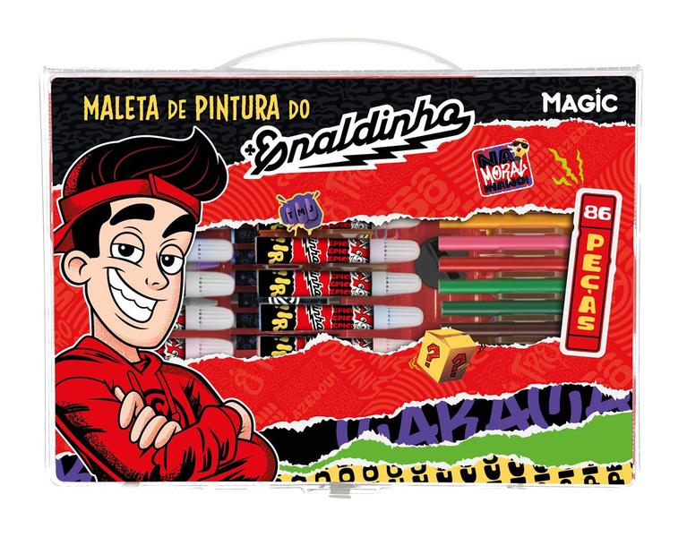 Imagem de Kit Maleta de Pintura Magic Kids 86 Peças Enaldinho