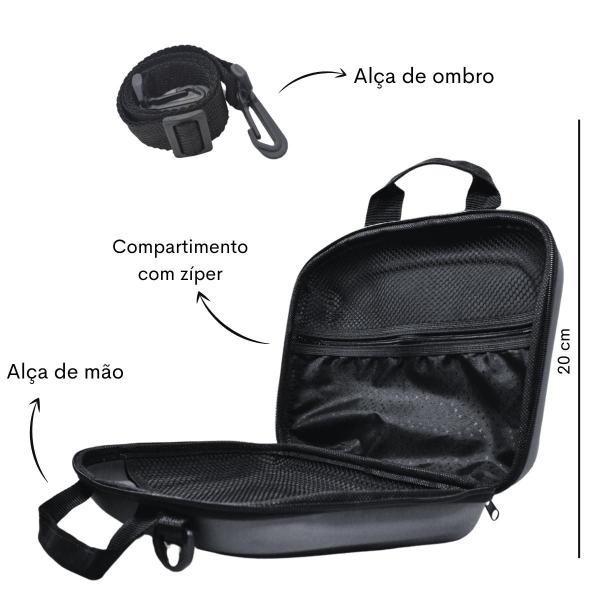 Imagem de Kit Maleta Enfermagem Aparelho de Pressão Estetoscópio Aneroide Medidor de Glicose Completo Incoterm