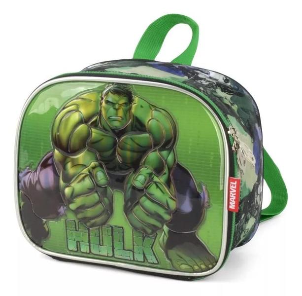 Imagem de Kit Malinha Escolar Mala Bordo Infantil Hulk Rodinhas 360