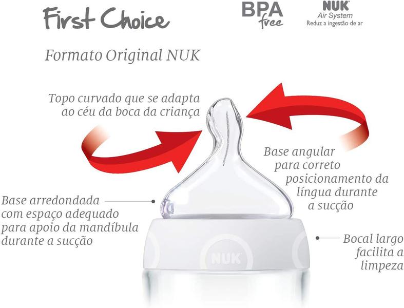 Imagem de Kit Mamadeira Infantil Estampada My First 150ml e 300ml - NUK